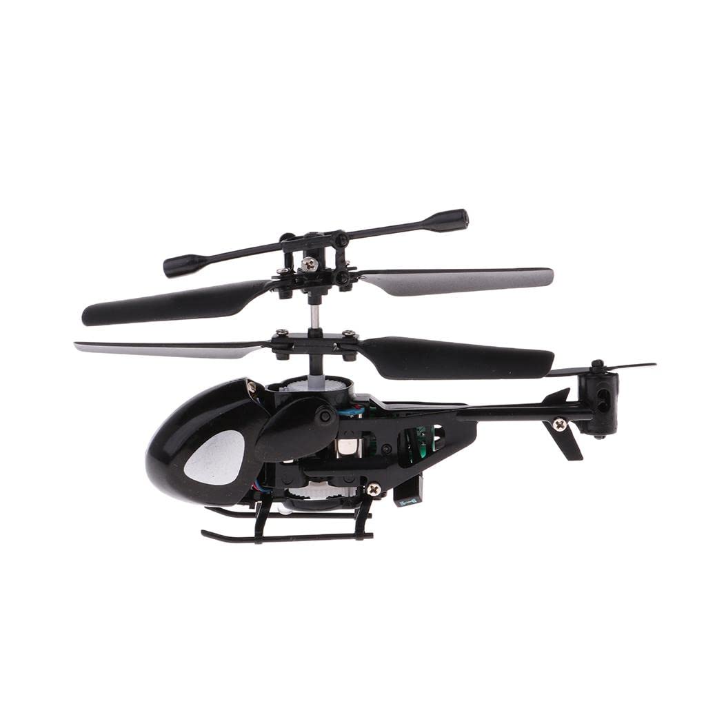 Enakshi 2.5 Channel Mini RC Helicopter Toy - Micro Plastic Remote Control Helicopter for Kids & Adults (Black) | Indoor Flying Toy for Birthday Gifts, STEM Learning & Family Fun