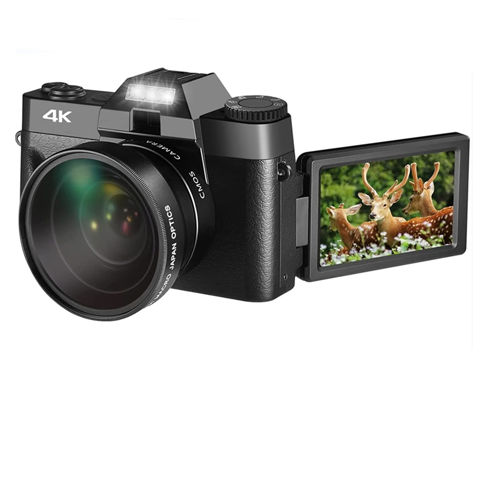 AUBEST 4K Digital Camera 48MP Video Camera Camcorder with Auto Focus & Wide Angle - Perfect for Beginners, Photography, Selfie Vlogging, Travel Recording (No TF Card Included) - Capture Life's Moments in HD Clarity