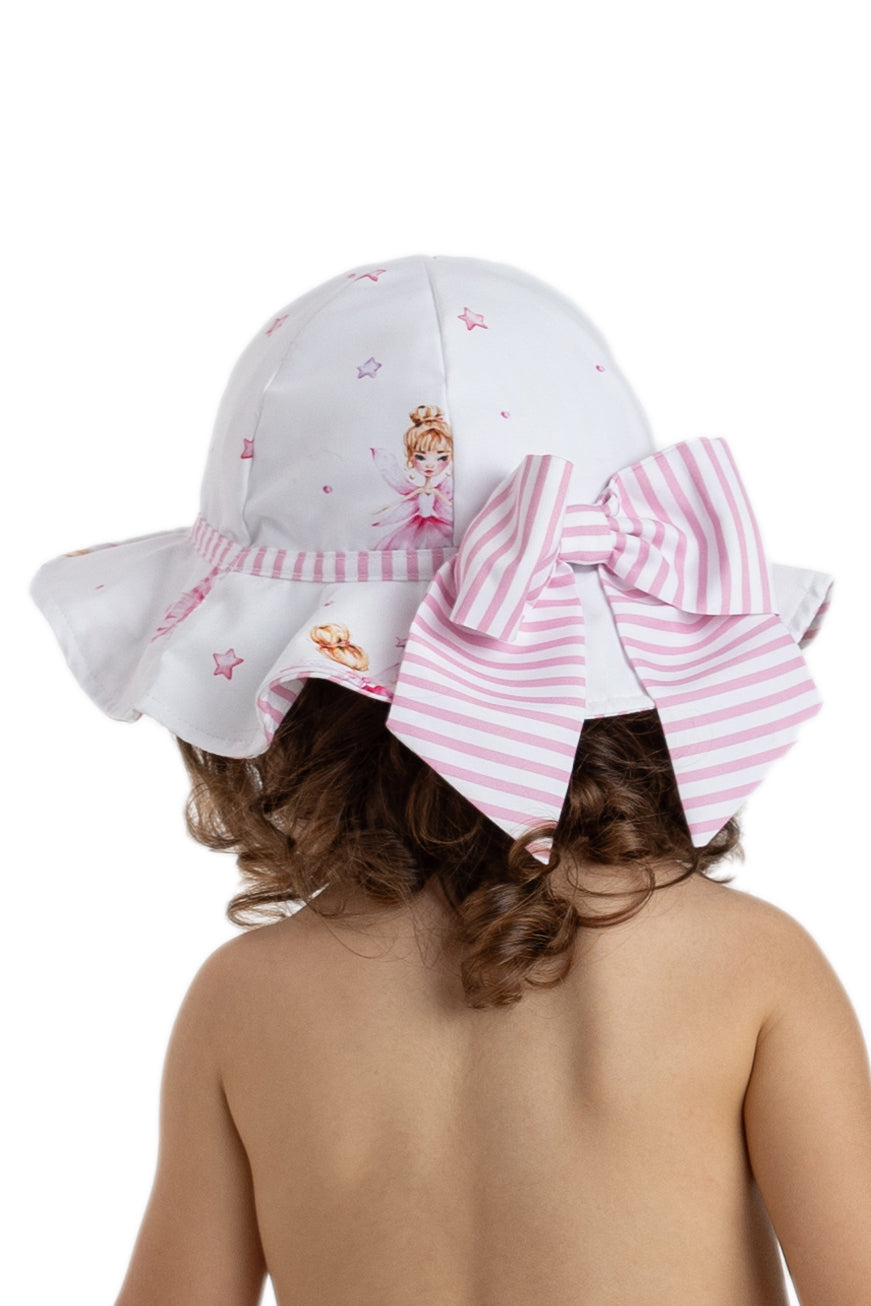 Stylish BALLERINAS Sun Hat for Women - UPF 50+ UV Protection, Wide Brim Floppy Beach Hat - Perfect for Outdoor, Beach, and Summer Activities