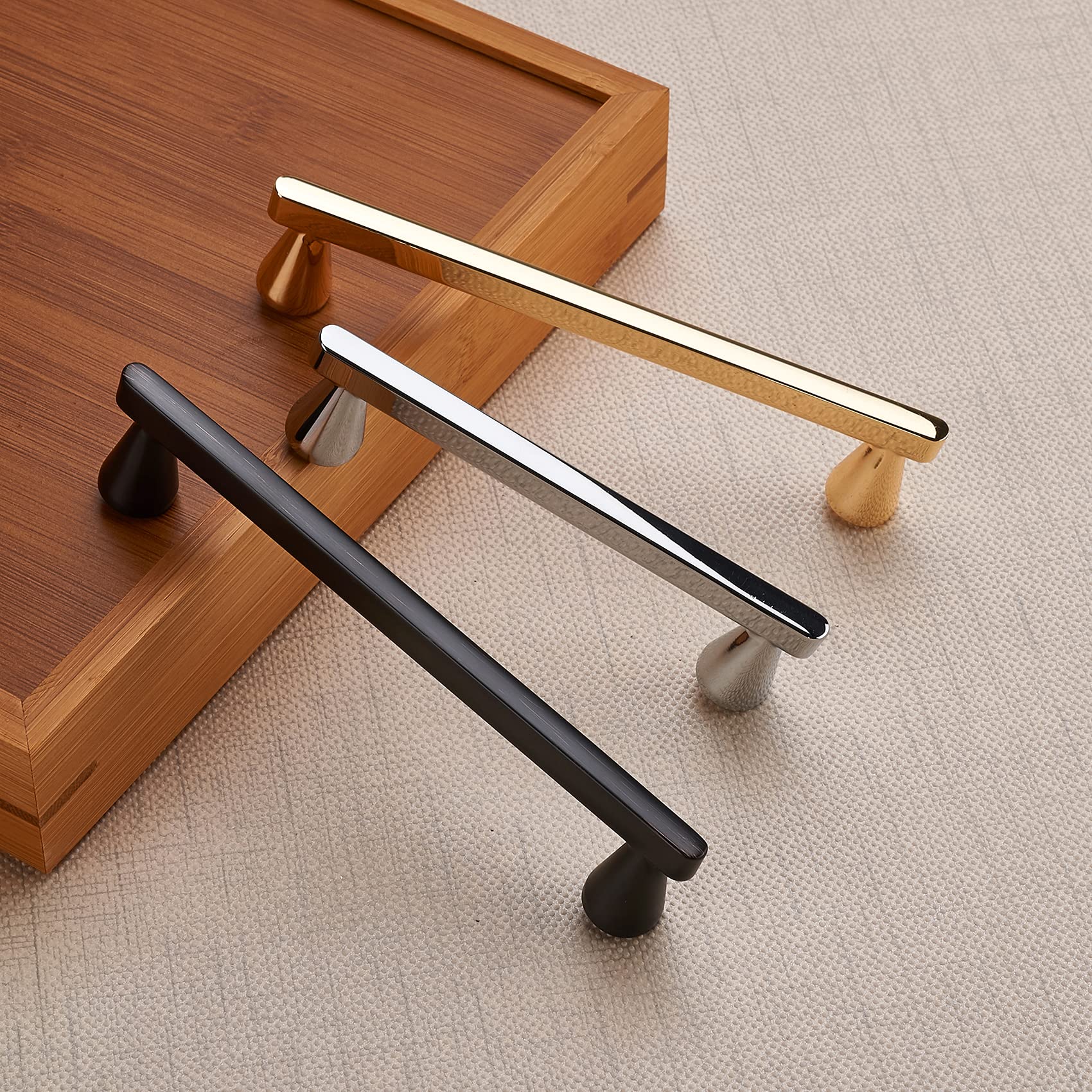 25-Pack Oil-Rubbed Bronze Cabinet Handles - 5 Inch Hole Center Drawer Pulls for Bathroom, Bedroom & Wardrobe - Durable Cabinet Hardware for Dressers, Kitchen Cabinets & Furniture Upgrade