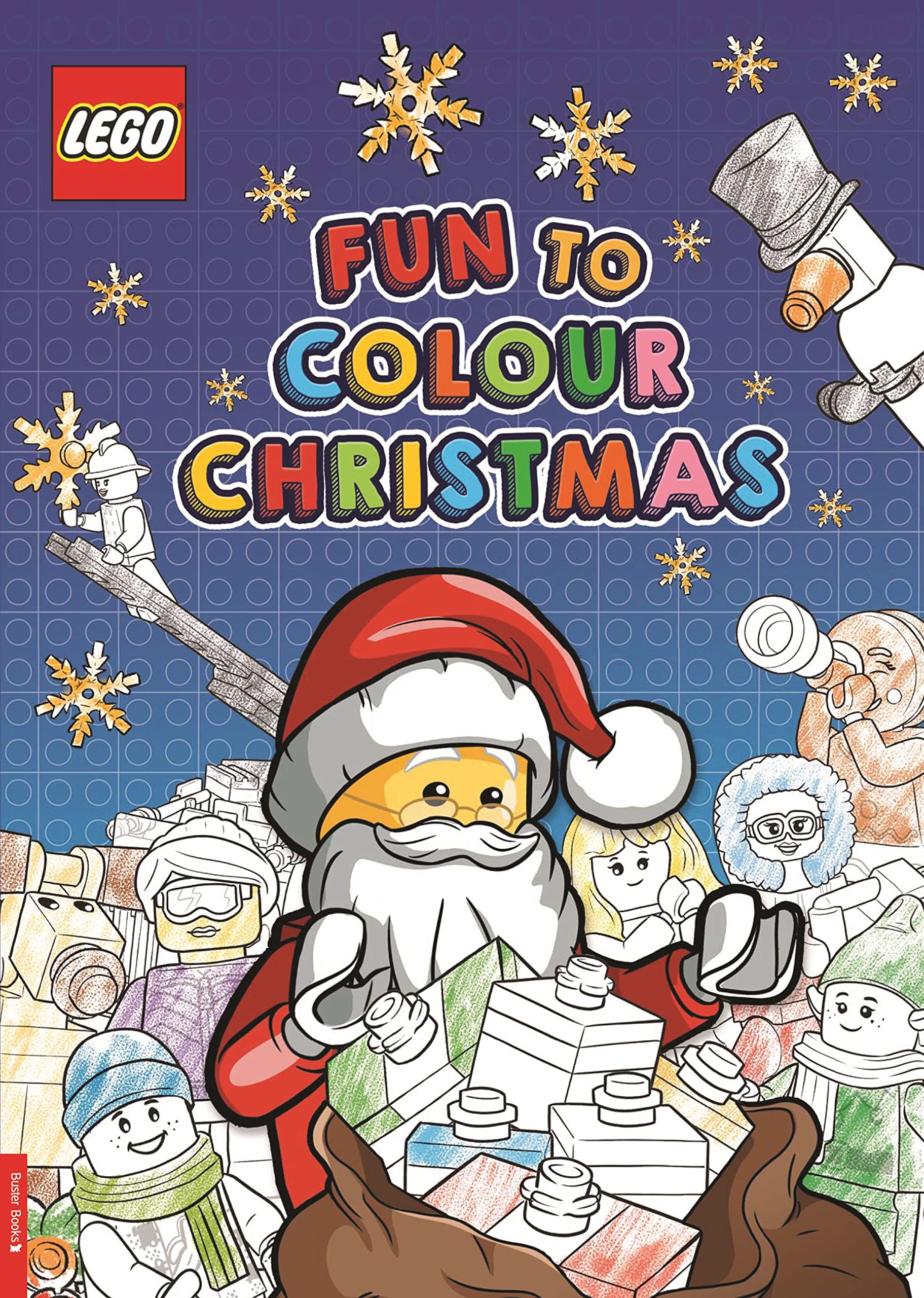 LEGO® Fun to Color Christmas Coloring Book - Creative Holiday Activity for Kids & Adults | Perfect for Christmas Gifts, Stocking Stuffers & Family Bonding