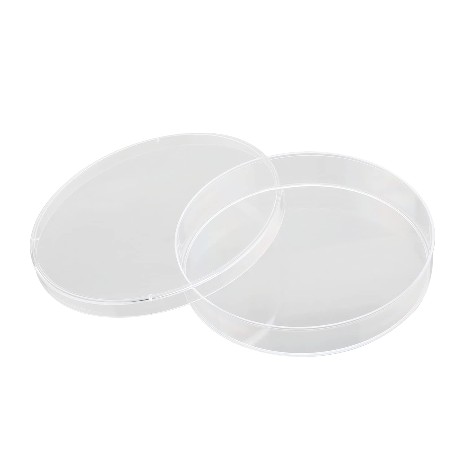 Othmro 10Pcs Plastic Petri Dishes with Lid, 4.72x0.79inch Lab Petri Dishes for Cell Culture, Science Experiments, Biological Research & School Projects - Perfect for Microbiology Studies, Classroom Labs & STEM Activities