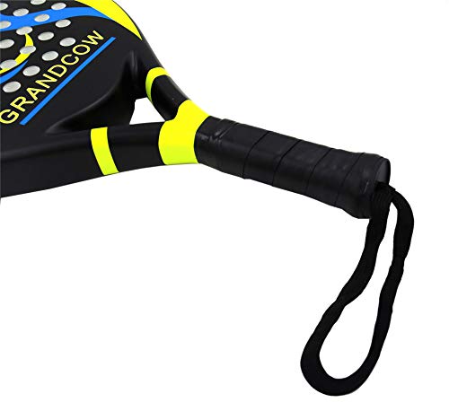 Premium Carbon Fiber Padel Racket - Lightweight Power Tennis Paddle for Paddleball | Perfect for Competitive Matches & Recreational Play