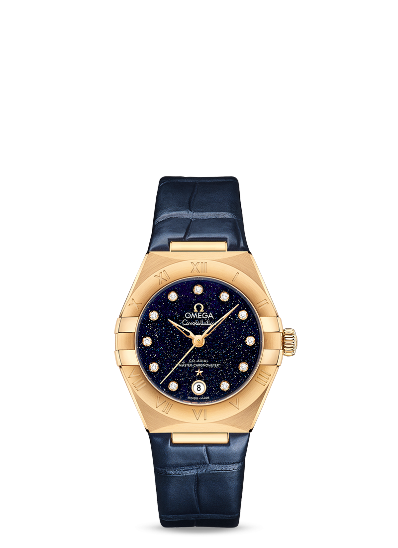 Omega Constellation Co-Axial Master Chronometer Ladies Watch - 18K Yellow Gold & Diamond Bezel - Elegant Dress Watch for Women, Perfect for Gifts, Weddings & Special Occasions