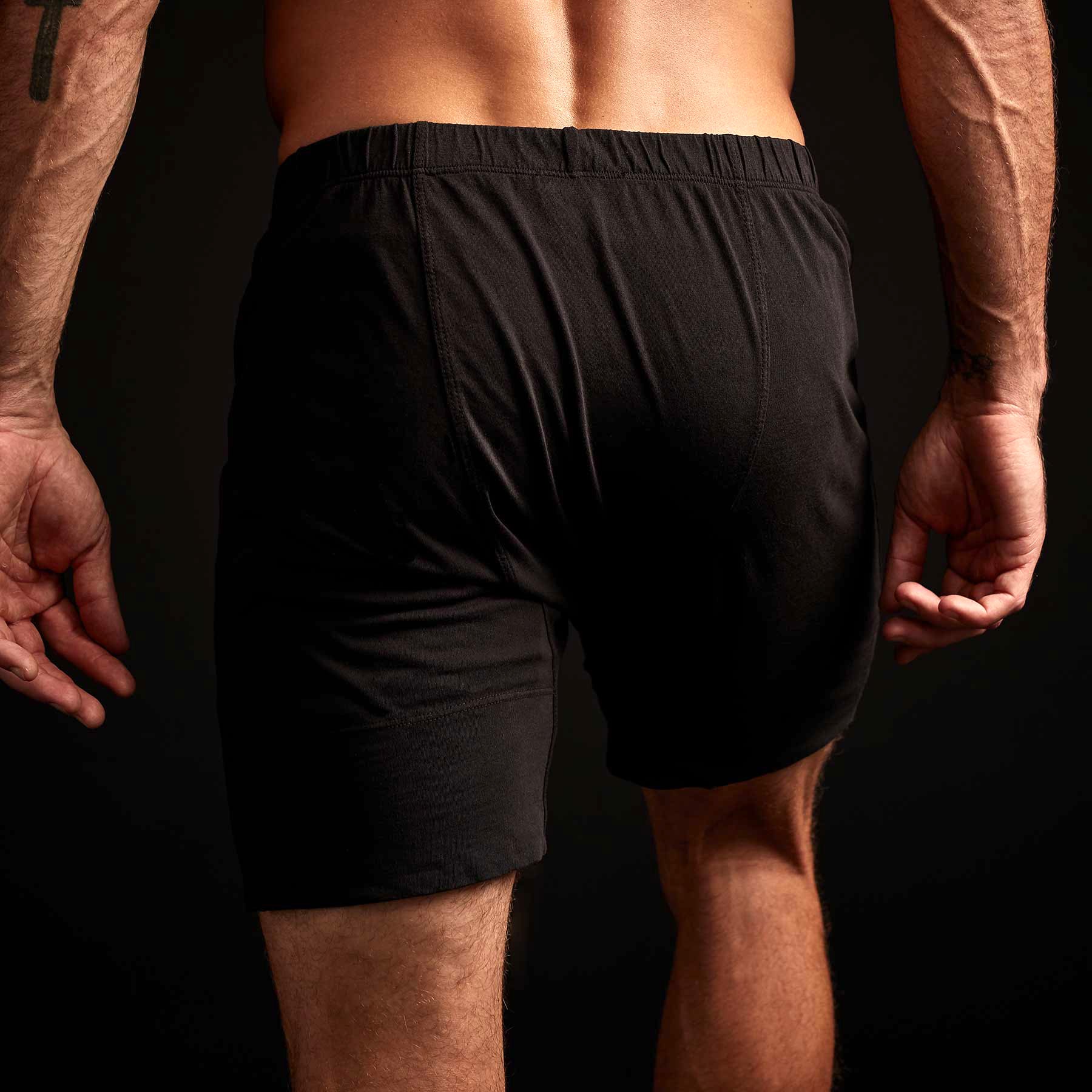Classic Fit Boxer Shorts for Men - Soft Cotton Underwear, Breathable & Comfortable, Black - Perfect for Everyday Wear, Lounge & Sleep