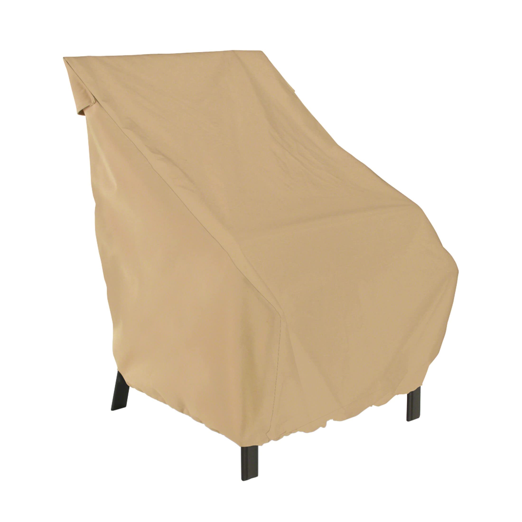 Classic Accessories Terrazzo Water-Resistant 26 Inch High Back Patio Chair Cover - Durable Outdoor Chair Covers for Patio Furniture Protection