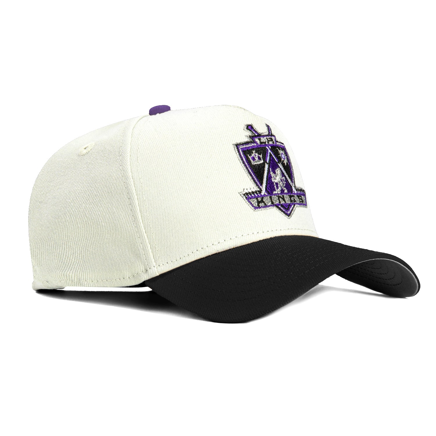 New Era 9Forty A-Frame LA Kings Snapback Hat - White & Black Adjustable Baseball Cap for Men & Women - Perfect for Sports Fans, Streetwear & Casual Outfits