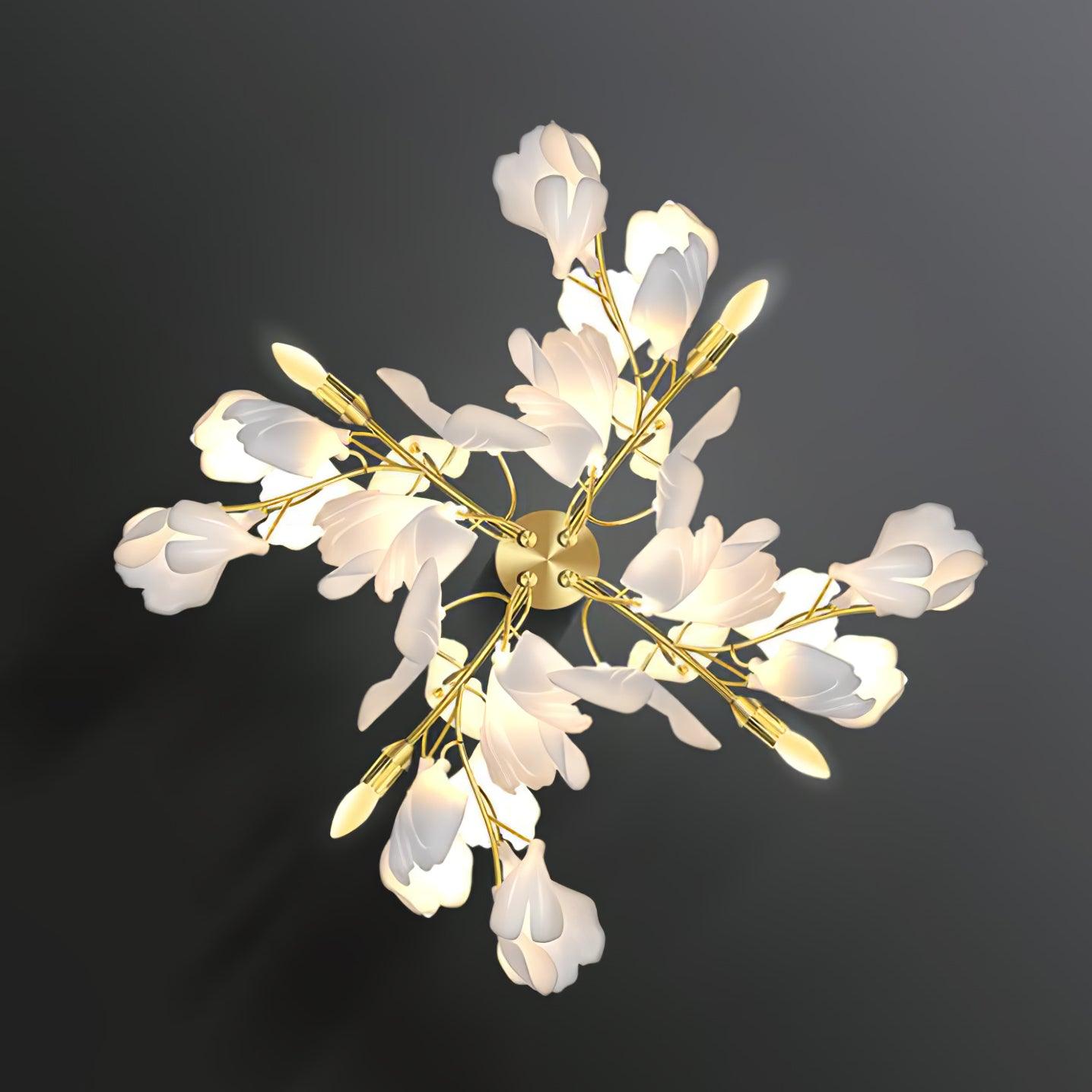 Ginkgo Flowers Plug in Wall Lamp - Decorative Night Light for Bedroom, Nursery, Living Room - Perfect for Relaxation and Ambiance