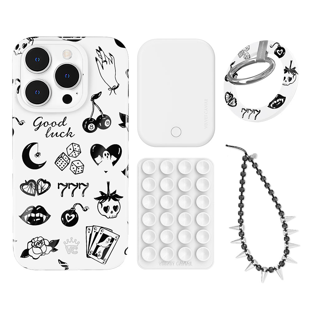 Good Luck iPhone Case with Grip - Stylish & Protective Phone Cover for iPhone 13/12/11 - Perfect for Daily Use, Travel & Gift Giving
