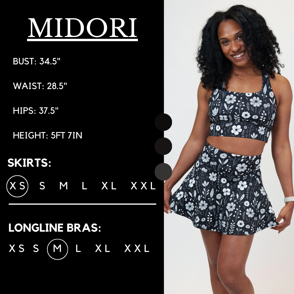 Elegant Monochrome Meadow Skirt for Women - Perfect for Casual Outings, Office Wear & Summer Fashion