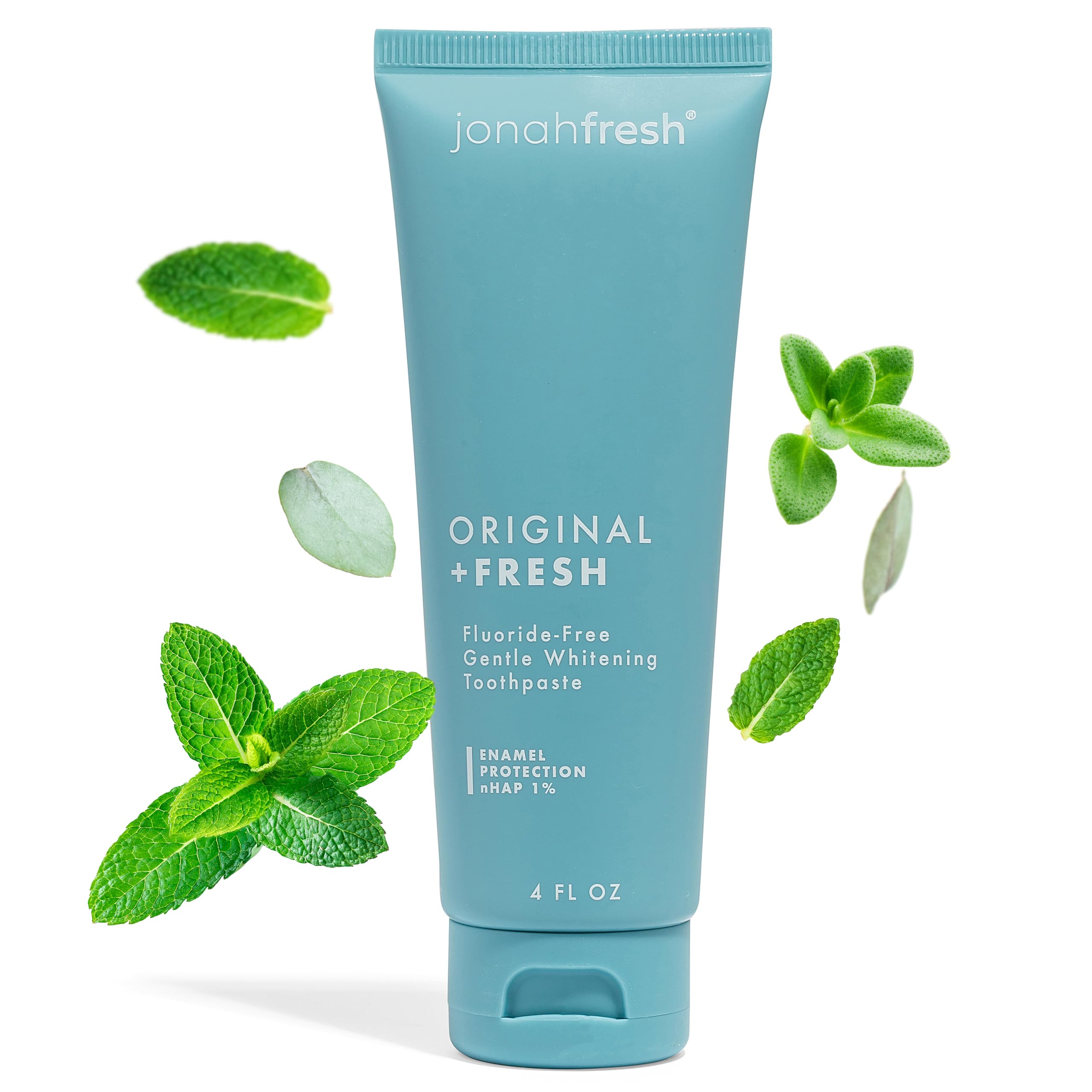 Jonah Fresh Fluoride-Free Nano Hydroxyapatite Toothpaste for Sensitive Teeth - Natural Whitening & Remineralizing Toothpaste, Sulfate-Free, Vegan | Perfect for Daily Oral Care & Teeth Whitening at Home
