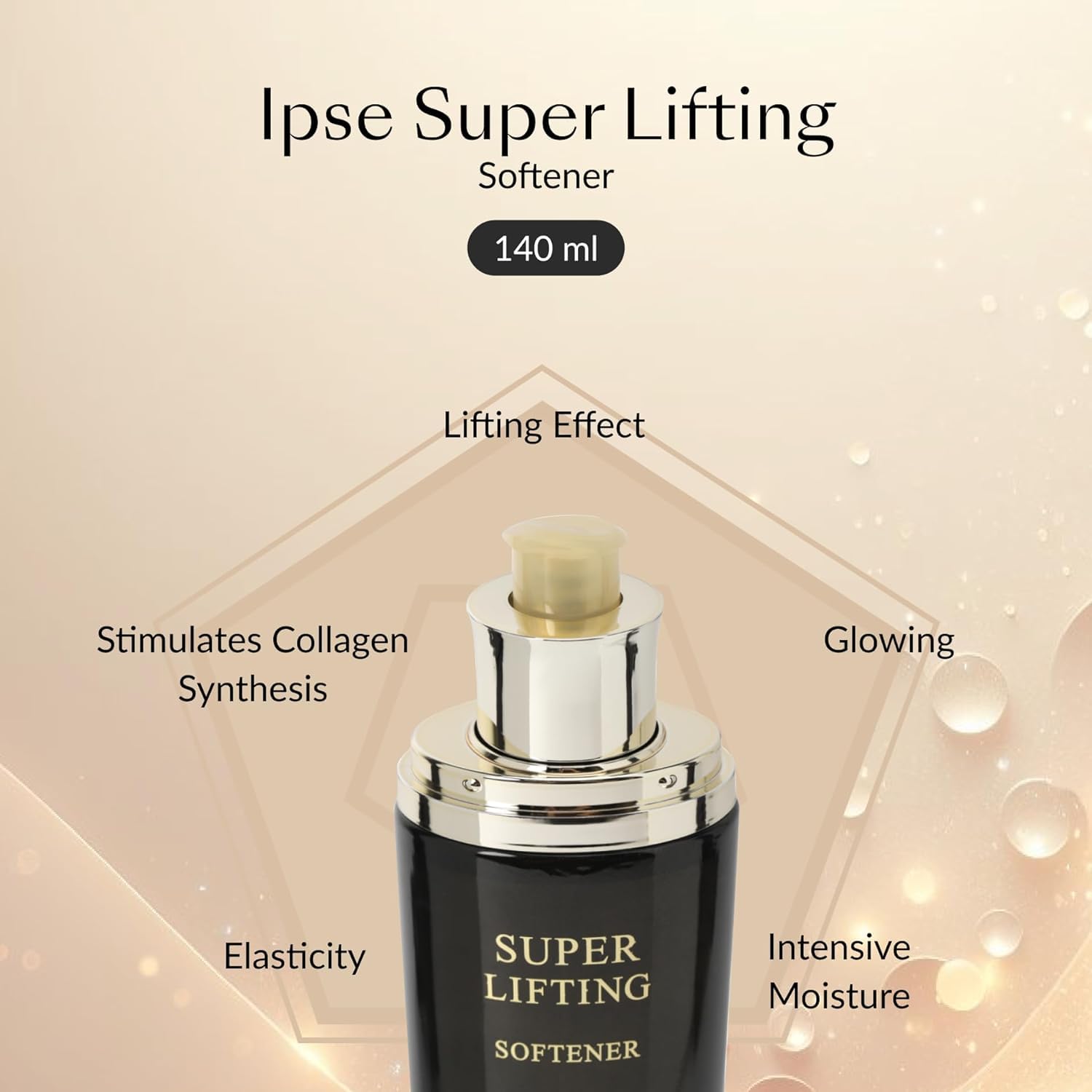 IPSE Korean Super Lifting Face & Neck Serum 140ml - Anti-Aging Facial Rejuvenation Serum with Peptide Complex - Reduces Fine Lines & Wrinkles - Best for Night Skincare Routine & Daily Anti-Aging Treatment