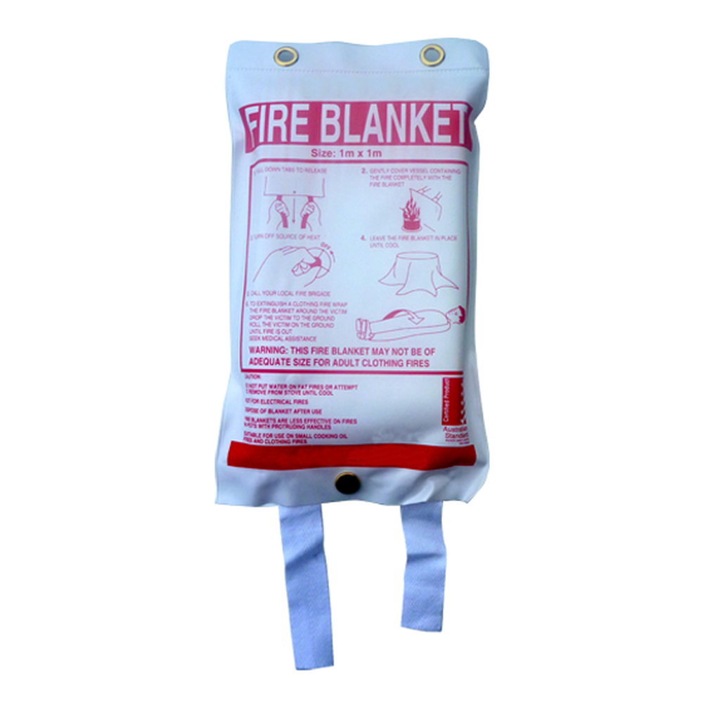 Large Fire Blanket 1.2M x 1.8M (4ft x 6ft) - Emergency Fire Safety Blanket for Kitchen, Grill, Camping & Home Fire Protection