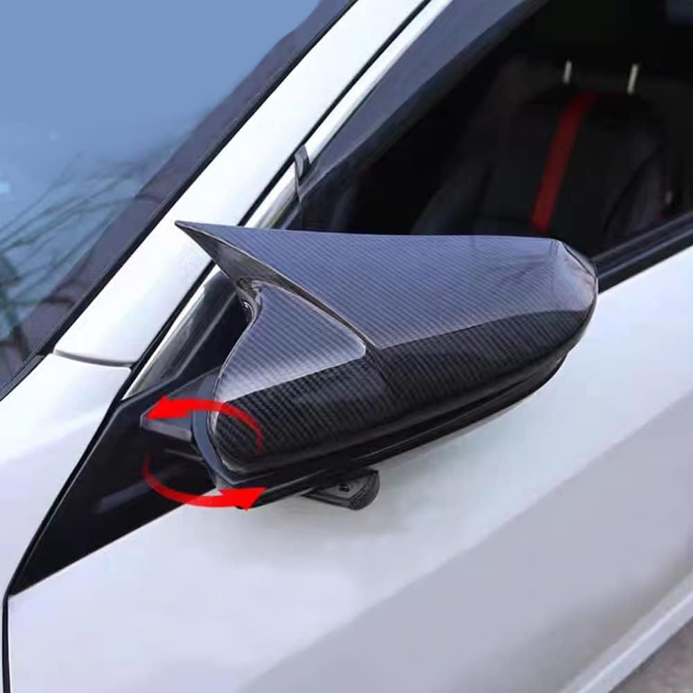 2016-2021 Honda Civic Sedan Mirror Covers - Sport Style Side Mirror Protectors for Enhanced Style & Protection - Perfect for Daily Driving & Car Shows
