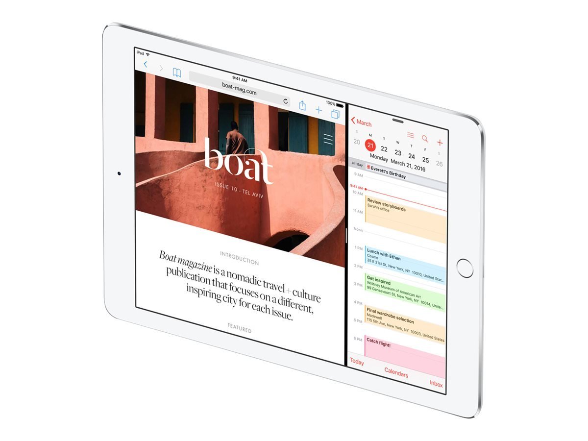 Apple iPad Pro 9.7-inch (128GB, Wi-Fi, Silver) - Certified Refurbished - Perfect for Work, Study & Entertainment