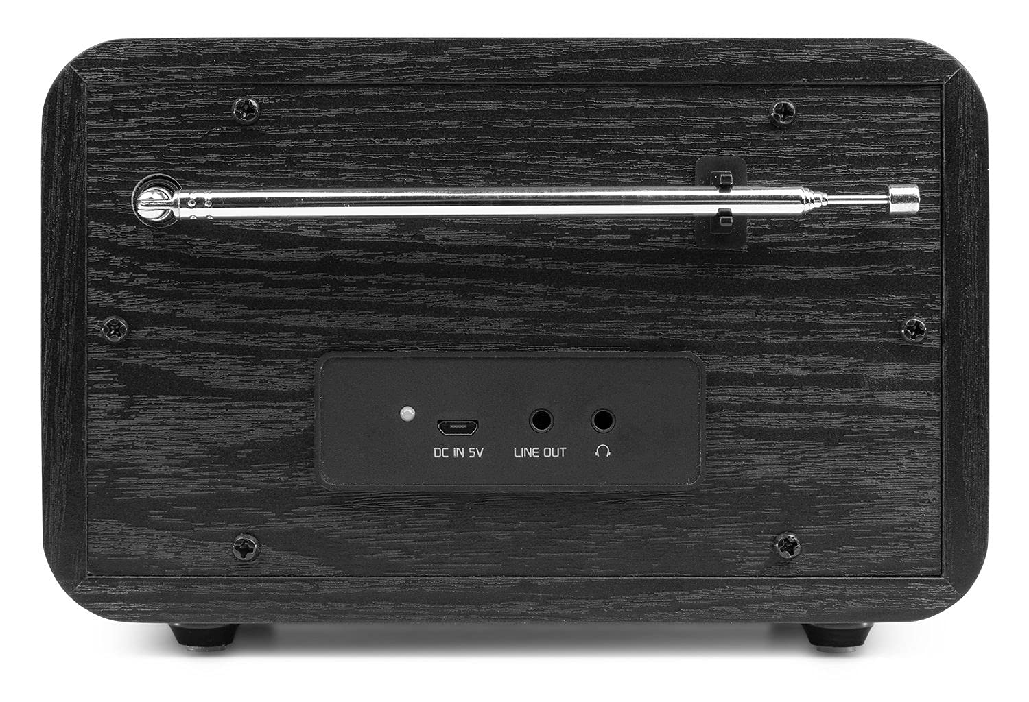 Audizio Milan Portable DAB/FM Radio with Bluetooth Speaker - Rechargeable Battery, 40 Preset Stations, Alarm Clock & Sleep Timer - Perfect for Home, Office, Travel and Outdoor Use (Black)