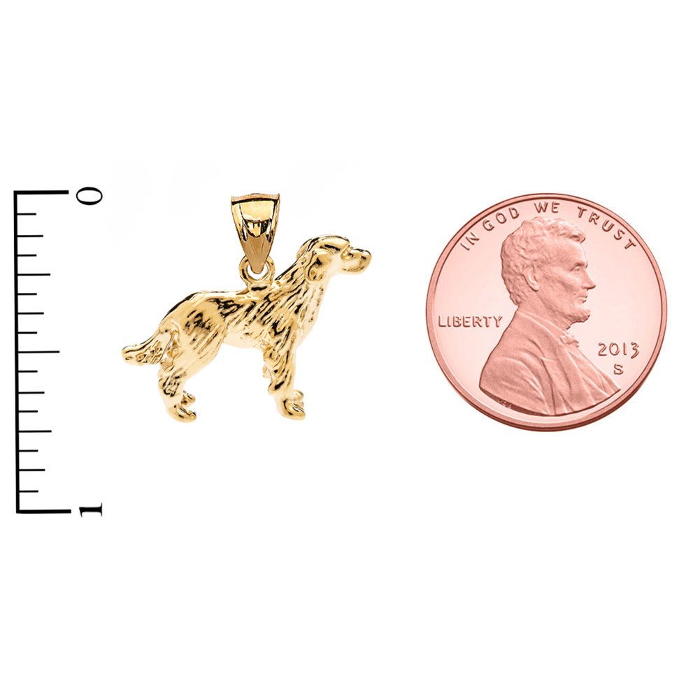 14K Solid Yellow Gold Labrador Charm Pendant Necklace for Women - Perfect Gift for Dog Lovers, Birthday, Anniversary & Everyday Wear