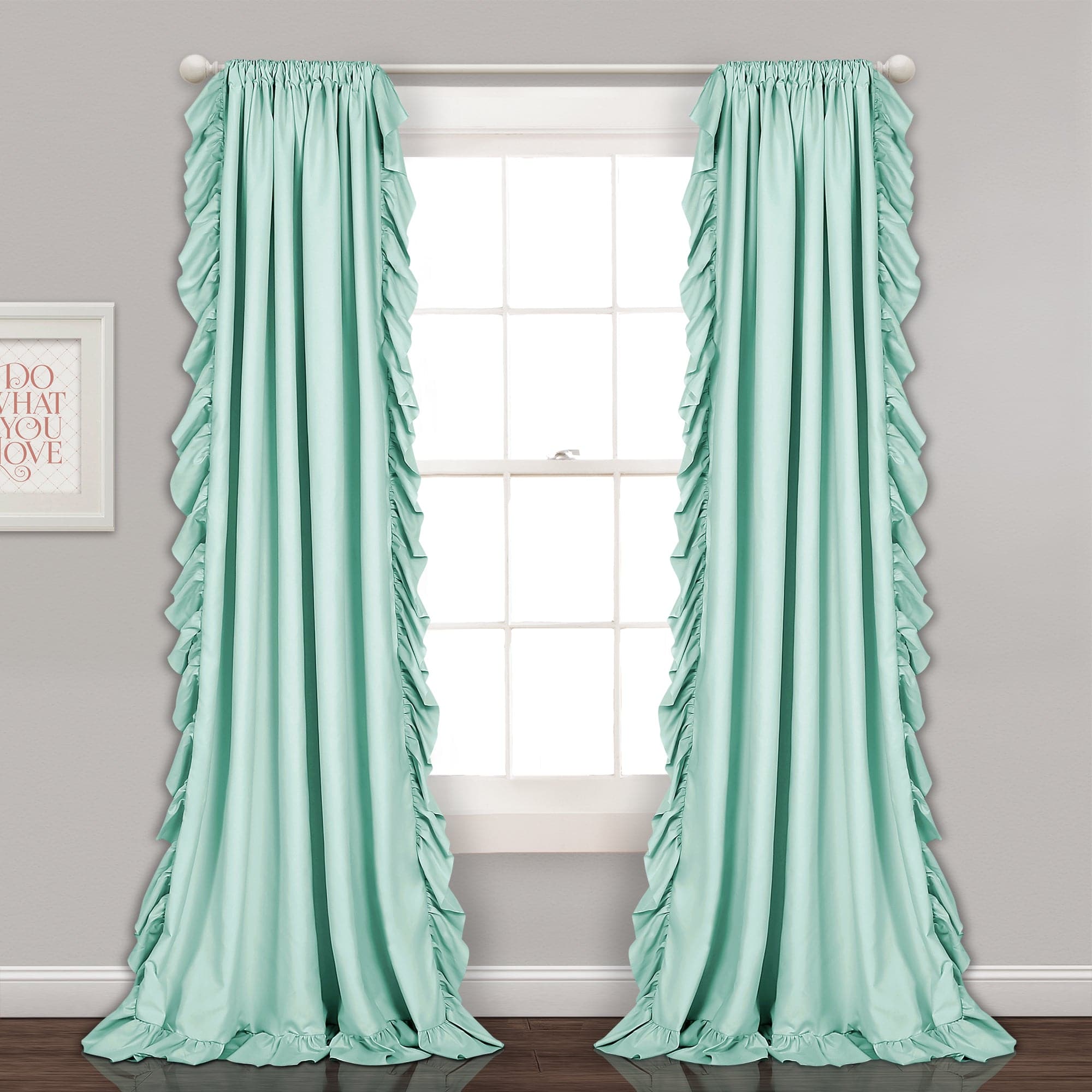 Reyna Window Curtain Panel Set - Blackout Thermal Insulated Drapes for Living Room & Bedroom - Noise Reducing & Energy Saving Home Decor