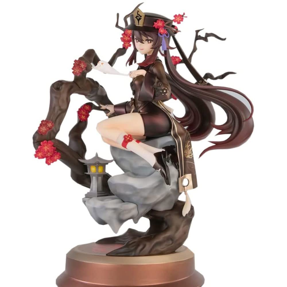 Genshin Impact Hu Tao Ghost Anime Figure - Premium Collectible Figurine for Home Decor, Game Merchandise, and Anime Fans | Perfect for Display, Gift Giving, and Cosplay Inspiration