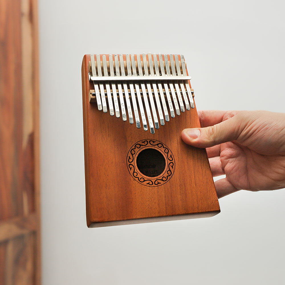 17-Note Kalimba Thumb Piano - Handmade Wooden Musical Instrument for Adults & Beginners - Perfect for Relaxation, Meditation & Music Therapy