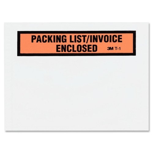 Wholesale Case of 20 - 3M Packing List/Invoice Enclosed Envelopes (100/BX) - Printed Shipping Envelopes for Business Documents & Mail - Perfect for Ecommerce, Office Use & Bulk Shipping