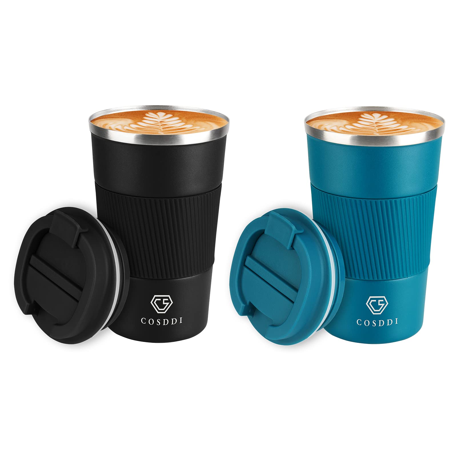 12oz Vacuum Insulated Stainless Steel Tumbler - Leakproof Travel Mug for Coffee, Tea & Beer - Keep Hot/Cold Drinks Perfect for Commuting & Outdoor