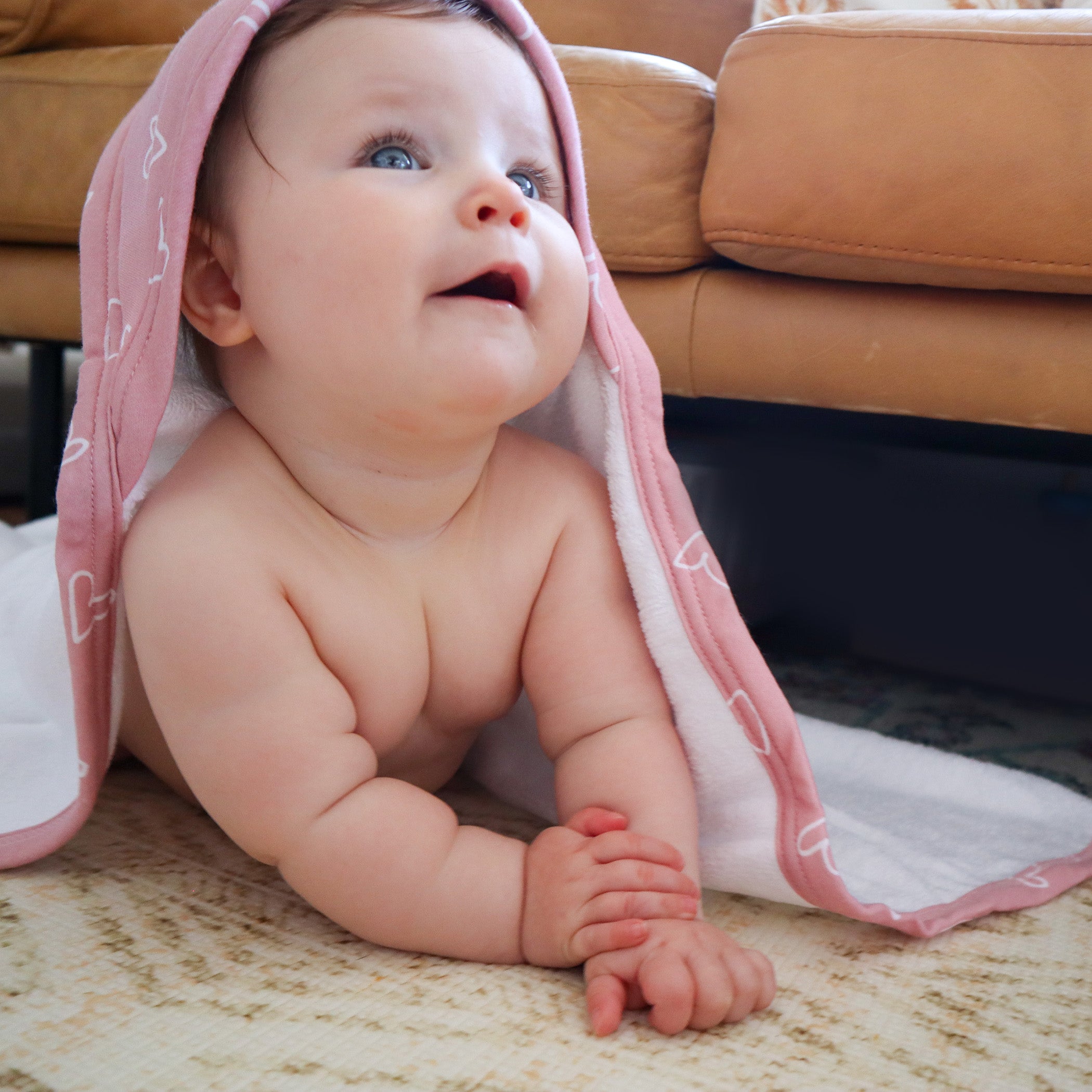 Nordic Style 2-Pack Hooded Towel Set - Dusty Berry & Rose | Soft Absorbent Bath Towels for Babies, Kids & Adults | Perfect for Spa, Beach & Pool Use