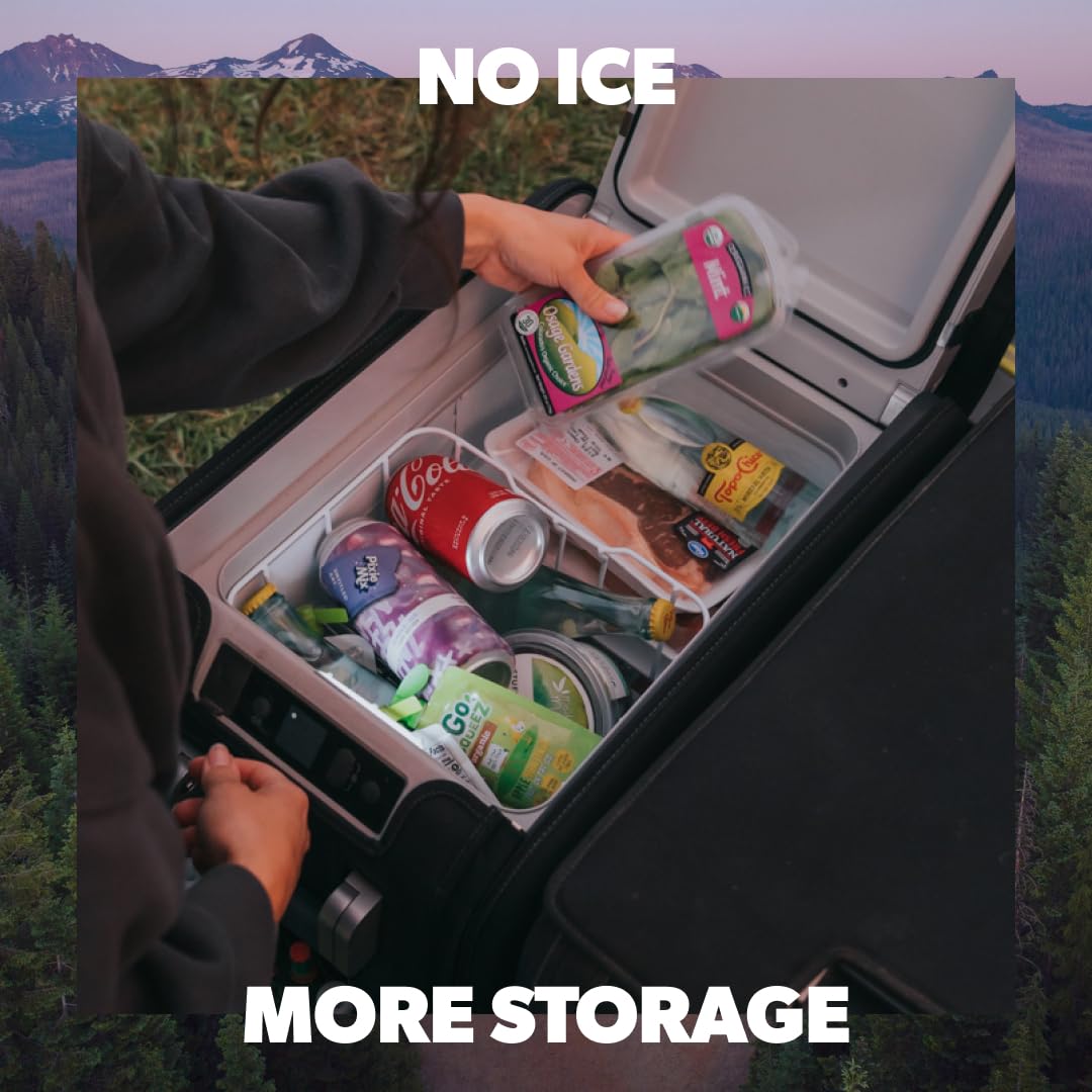 Dometic 12V Portable Refrigerator Freezer with Ice Maker - Dual Power AC/DC & Solar Compatible - Perfect for Camping, RV Trips, and Outdoor Adventures