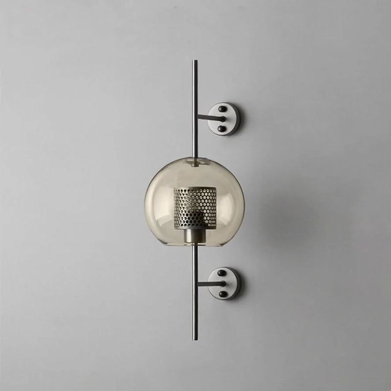 Chiswick Glass Wall Lamp - Modern LED Sconce Light for Living Room, Bedroom, and Hallway - Elegant Home Decor Lighting Fixture