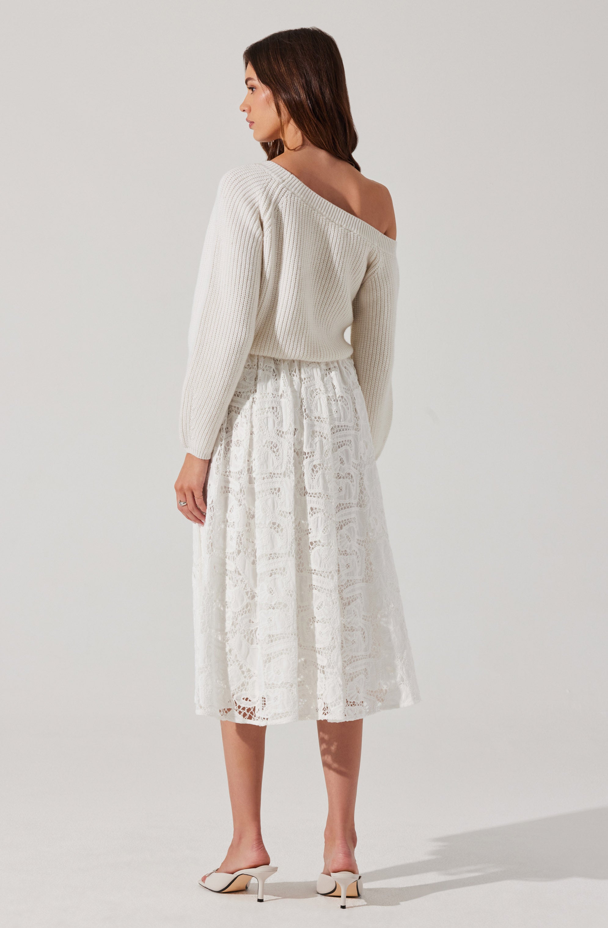 Ottolia Women's Off Shoulder Sweater - Soft Knit Pullover, Casual Loose Fit, Long Sleeve Tops for Fall & Winter | Perfect for Date Night, Office Wear, and Weekend Outfits