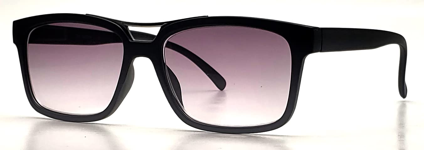 Myopia Glasses for Men & Women - 2 Pairs Rectangular Square Nearsighted Glasses for Distance Driving | Perfect for Night Driving, Watching TV & Computer Work