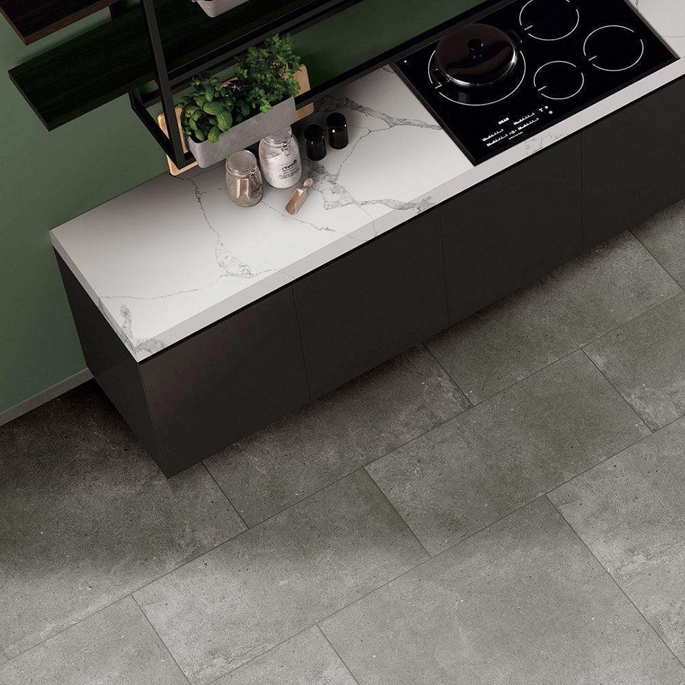 Premium Prague Grey 600x600mm Outdoor Porcelain Tile - Concrete Look Flooring for Patios, Walkways & Garden Landscaping
