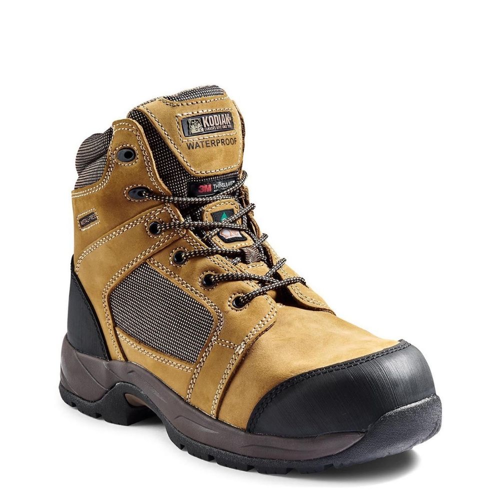 Kodiak Trakker Men's Lightweight Waterproof Composite Toe Hiking Boots 302113 - Durable Work & Outdoor Adventure Footwear