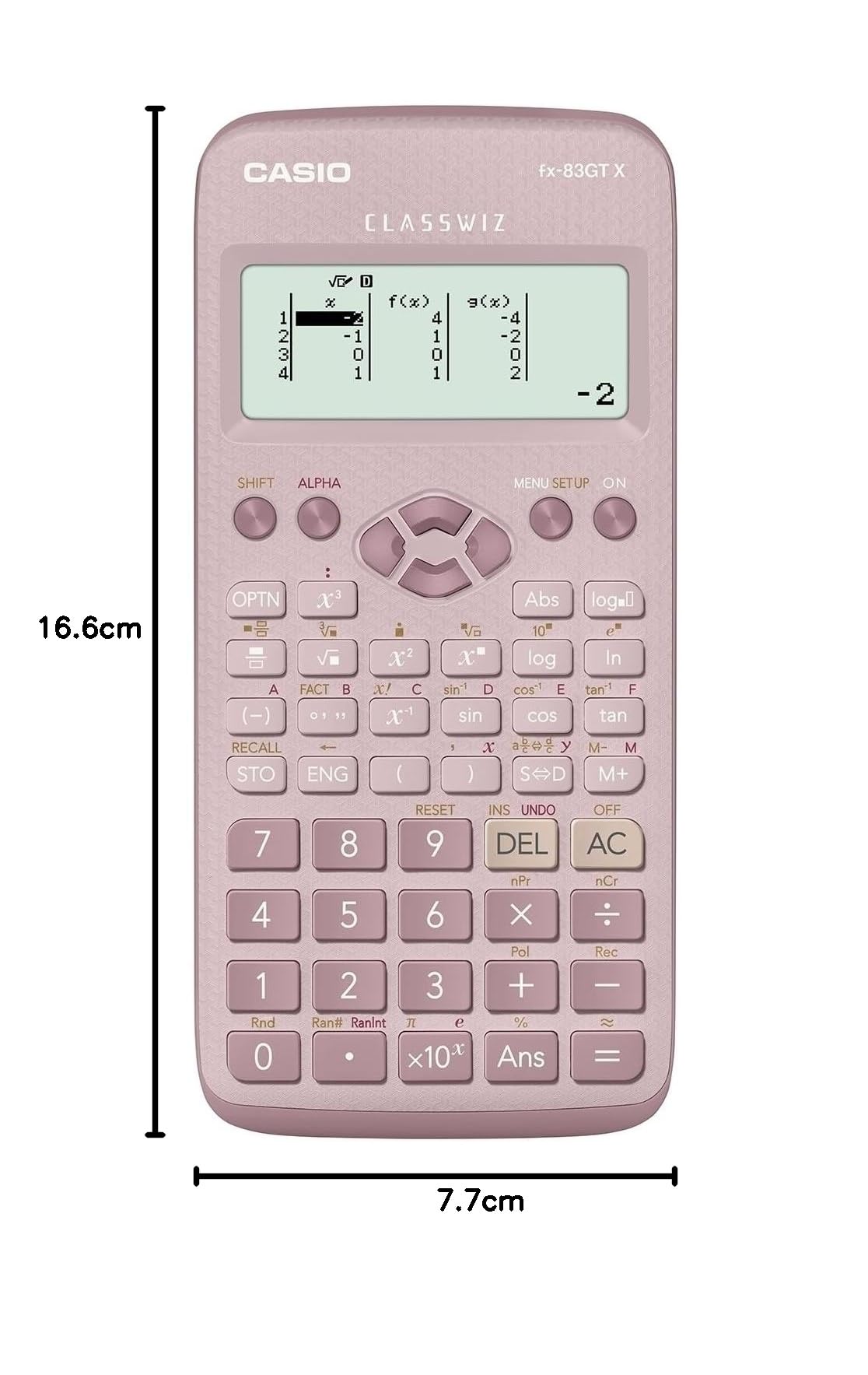 Casio FX-83GTX Scientific Calculator - Pink | Ideal for High School & College Math, Science & Engineering Classes