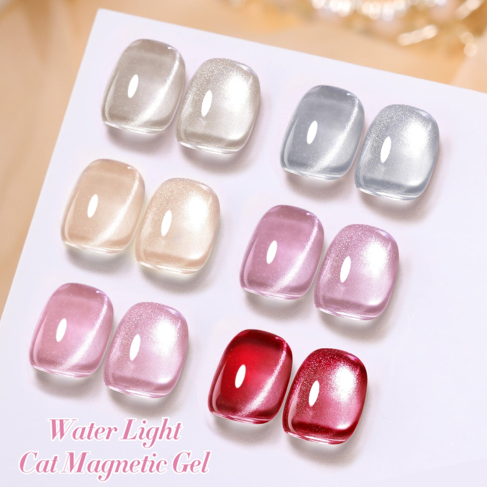 6 Colors Magnetic Gel Pen for Water Light Cat - 7ml Ink for Smooth Writing - Perfect for Office, School & Art Projects