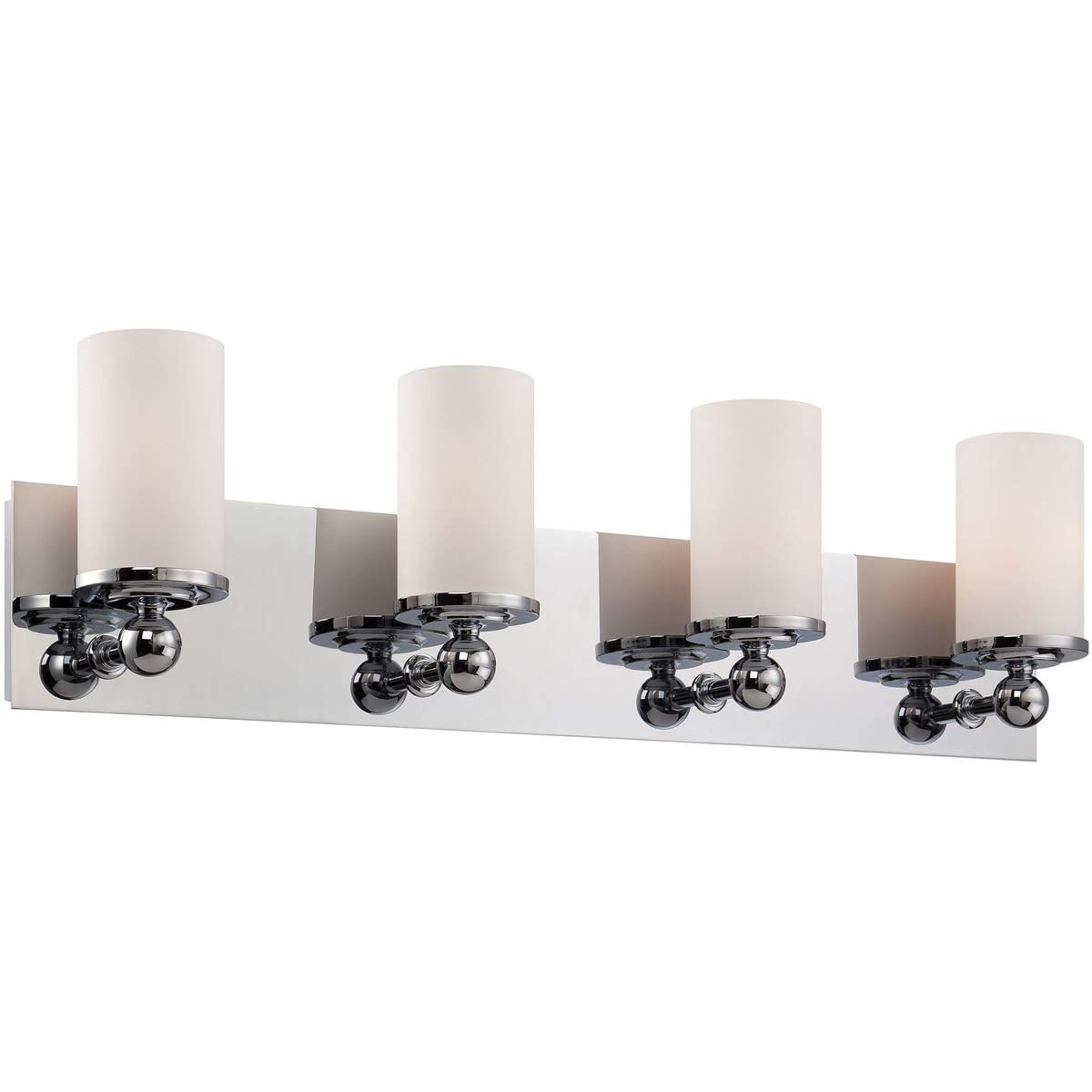 Chrome Finish 4-Light Bathroom Vanity Fixture - 29
