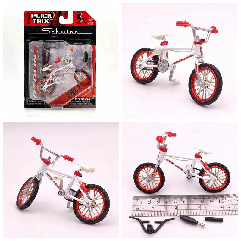 Premium Finger Bike FLICK TRIX Mini BMX Diecast Model Toy - Collectible Miniature Bicycle for Kids & Adults - Perfect for Office Desk Decor, Stress Relief, and Gift Giving