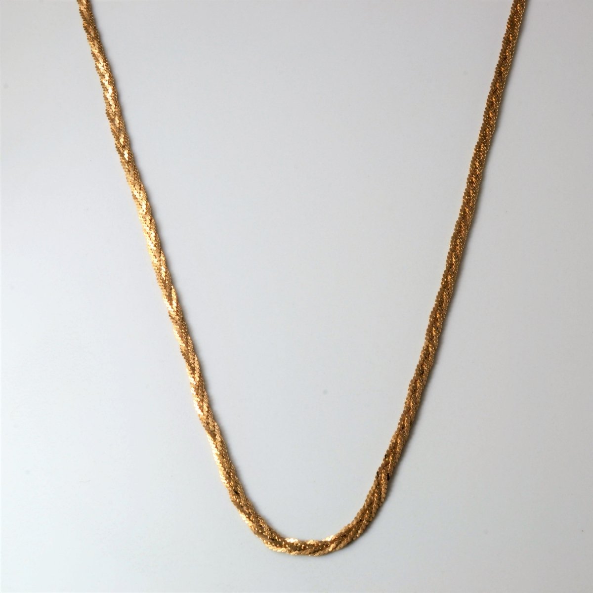 10K Yellow Gold Braided S-Link Chain Necklace 30 Inches - Elegant Jewelry for Women, Perfect for Everyday Wear, Parties, and Special Occasions