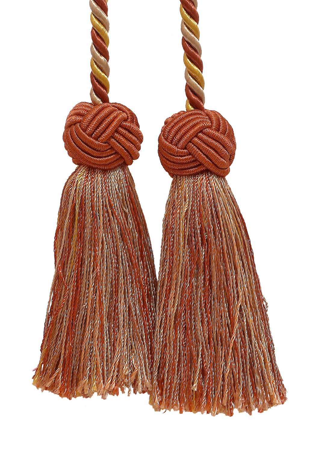 Baroque Style Double Tassel Curtain Tiebacks - 3.5