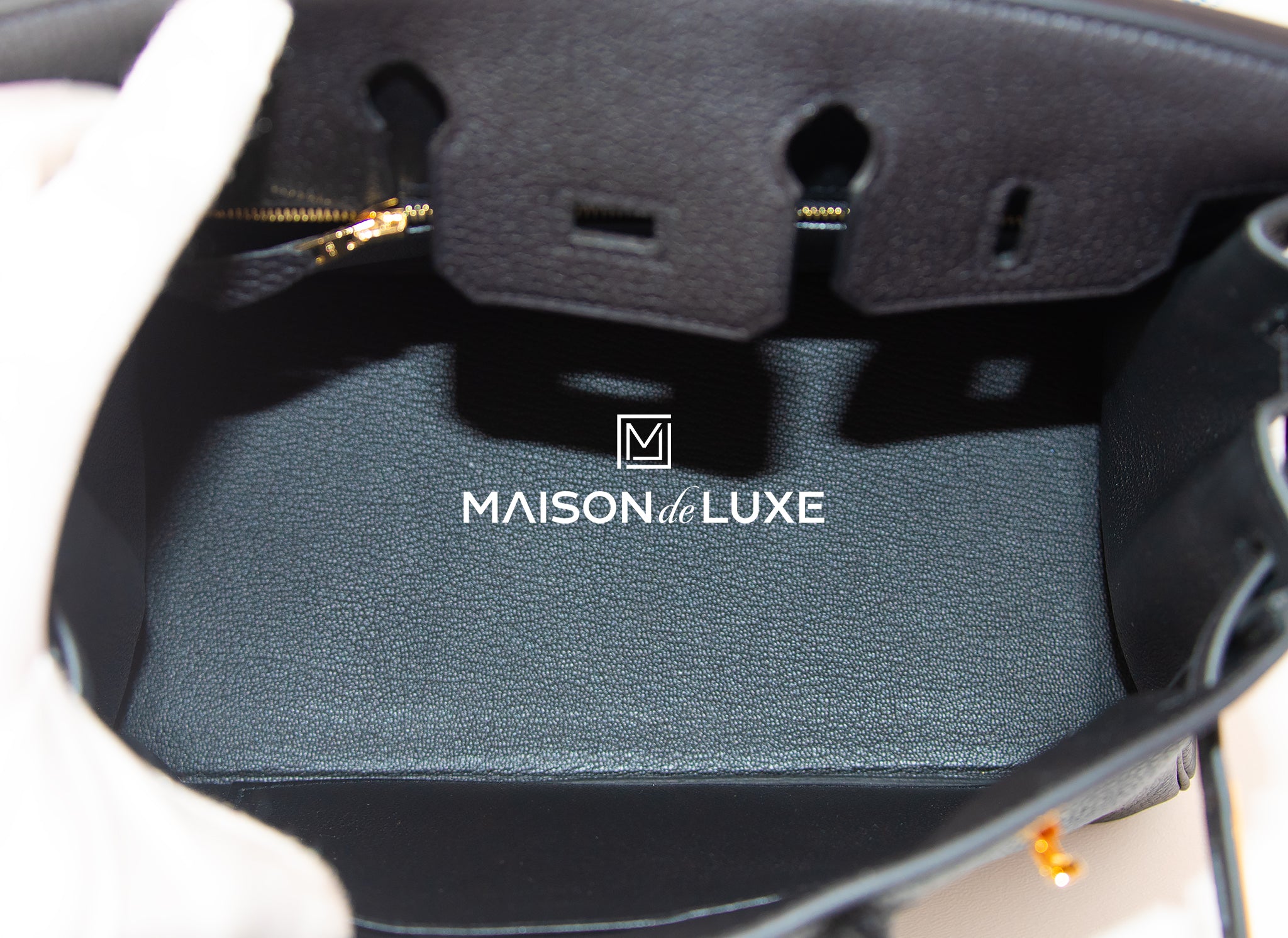 Authentic Hermes Birkin 25 Handbag - Black Togo Leather with Gold Hardware | Luxury Designer Tote for Women | Perfect for Work, Travel & Special Occasions