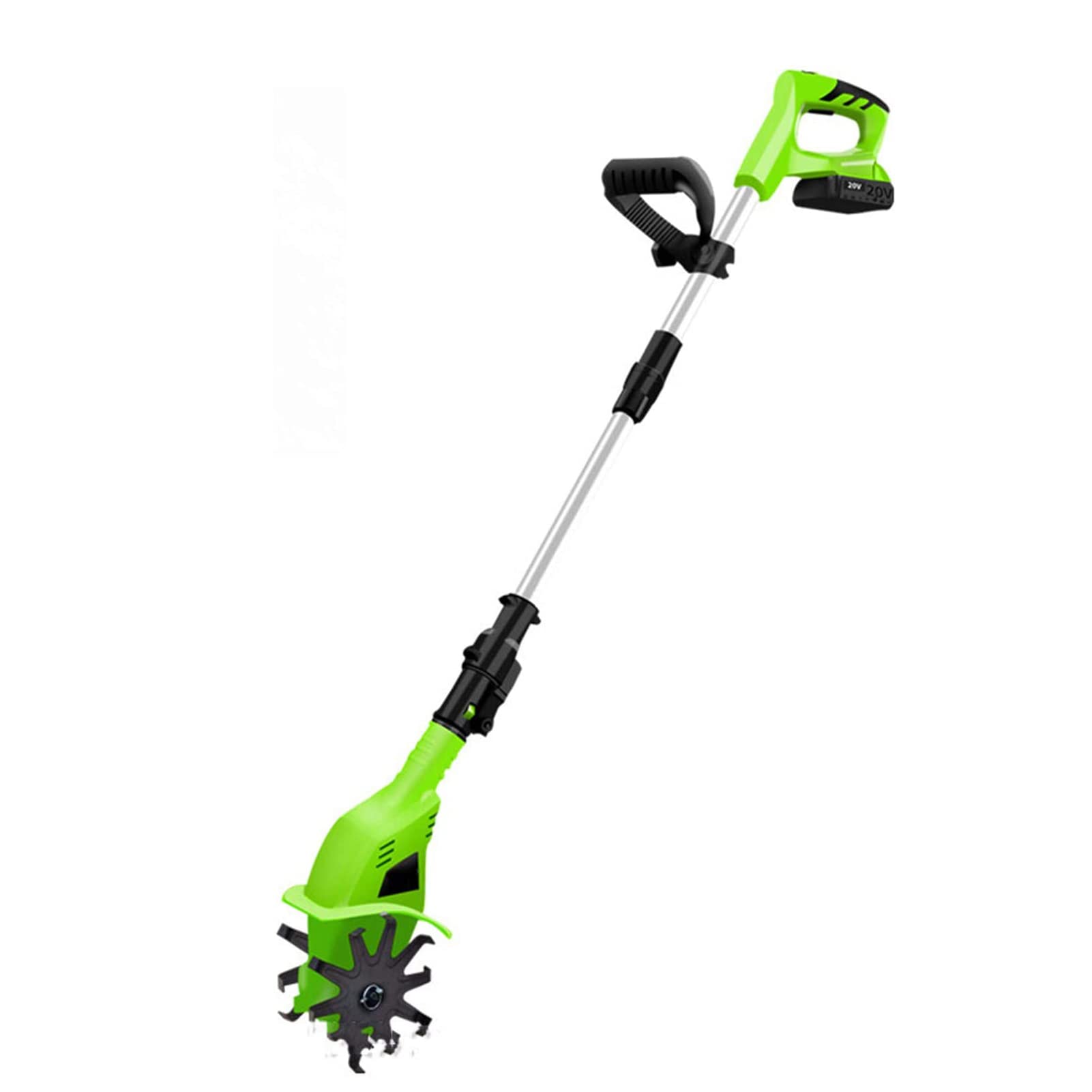 20V Cordless Electric Garden Tiller - 10cm Tilling Width & 25cm Working Depth with 4000mAh Battery & Charger | Perfect for Small Gardens, Flower Beds & Vegetable Patches | ZZYYZZ Rotavator