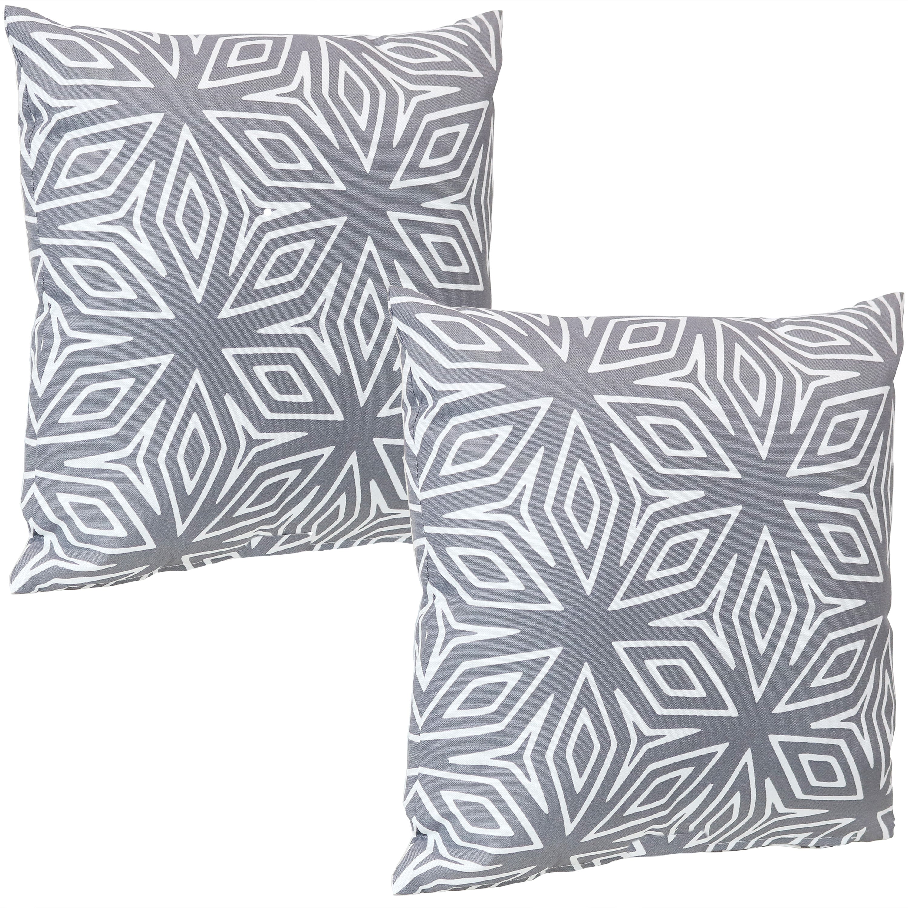 Stylish Sunnydaze Indoor & Outdoor Decorative Throw Pillow Covers - Perfect for Patio, Living Room & Bedroom Decor