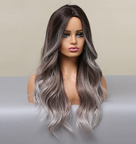 Platinum Blonde Ombre Lace Front Wig - Natural Looking Human Hair Wig for Women | Perfect for Cosplay, Parties & Daily Wear