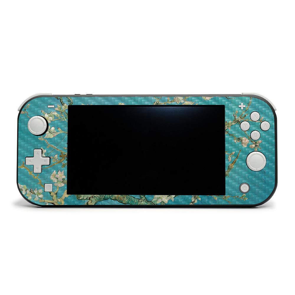 Premium Carbon Fiber Skin for Nintendo Switch Lite - Almond Blossom Design | Protective & Durable Textured Vinyl Cover | Easy Application & Removal | Made in USA | Perfect for Gaming Protection & Style Customization