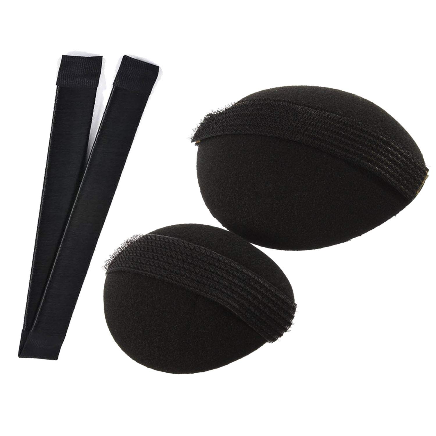 GuruEmbellish Hair Donut Bun Maker & Volumizer Puff Set - 5-Piece Hair Styling Accessories Kit for Women & Girls | Perfect for French Twist, Updos, Ponytails & Special Occasions