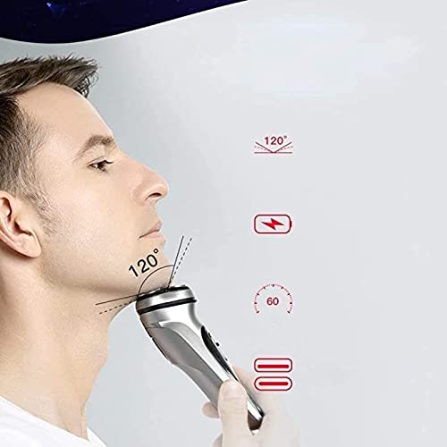 Premium Rechargeable Waterproof Electric Shaver for Men with Pop-Up Trimmer - Ergonomic Design for Smooth Shaving - Perfect Gift for Father's Day, Travel & Daily Grooming