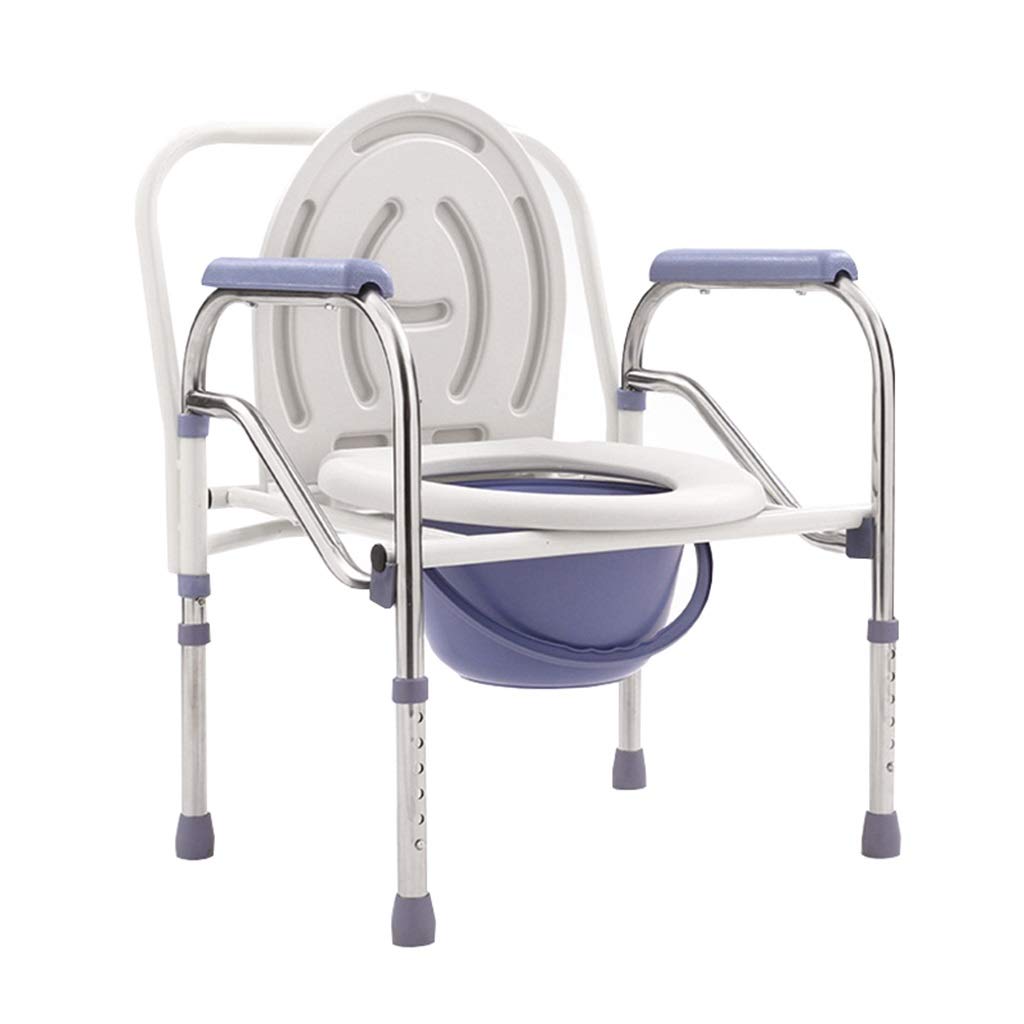 Foldable Commode Toilet Chair - Portable Lightweight Camping Toilet for Travel, Hunting & Fishing | Compact Household Mobile Toilet for Elderly, Outdoor Adventures & Emergency Use