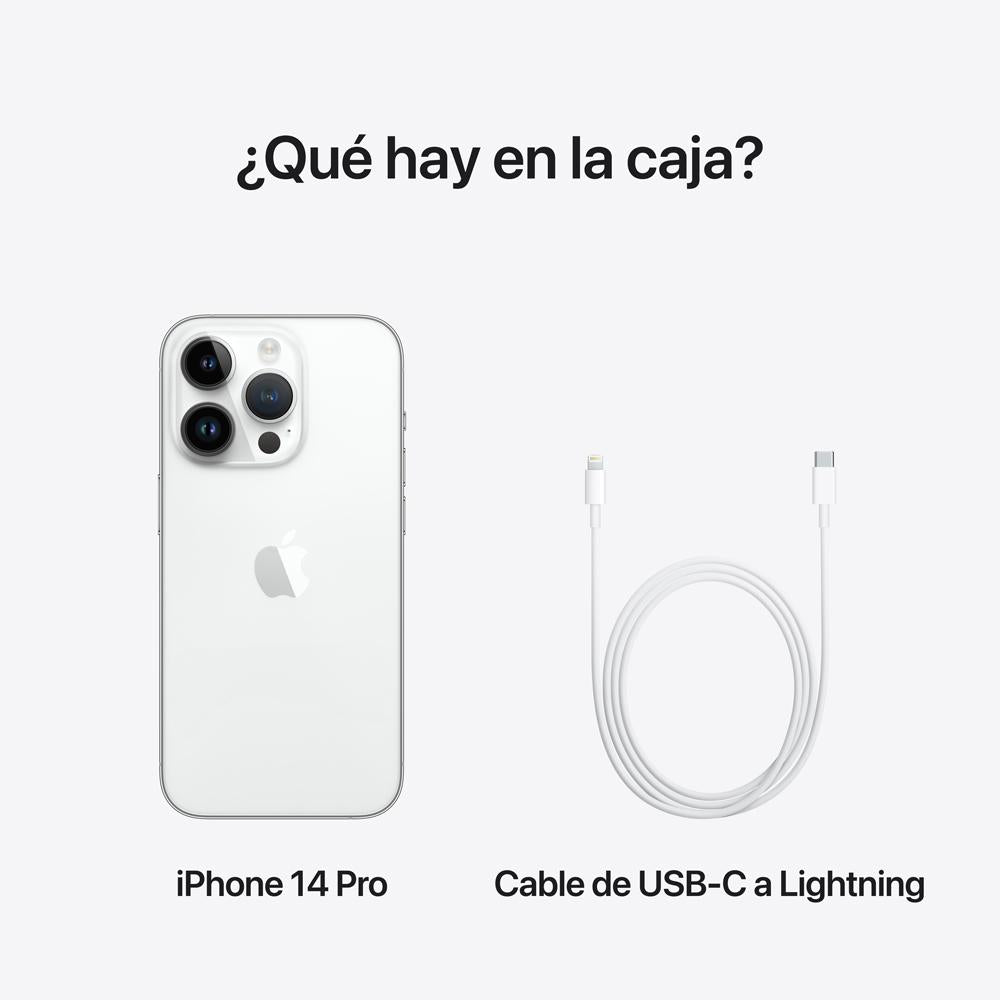 iPhone 14 Pro 128GB Silver - Latest Apple Smartphone with Super Retina XDR Display & A16 Bionic Chip | Perfect for Work, Travel & Everyday Use