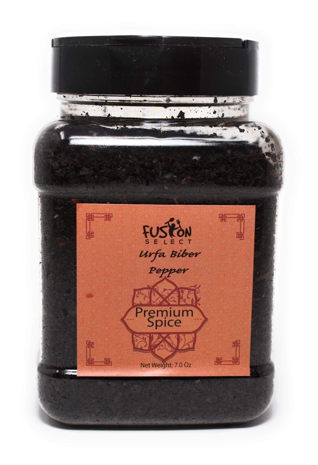 Premium Urfa Biber Pepper Flakes - Authentic Turkish Chili Spice for Cooking, Seasoning & Grilling - Gourmet Isot Pepper in Airtight Jar with Double Flip Lids - Perfect for BBQ, Pizza, Pasta & Mediterranean Dishes - 7 Oz, Made in Turkey