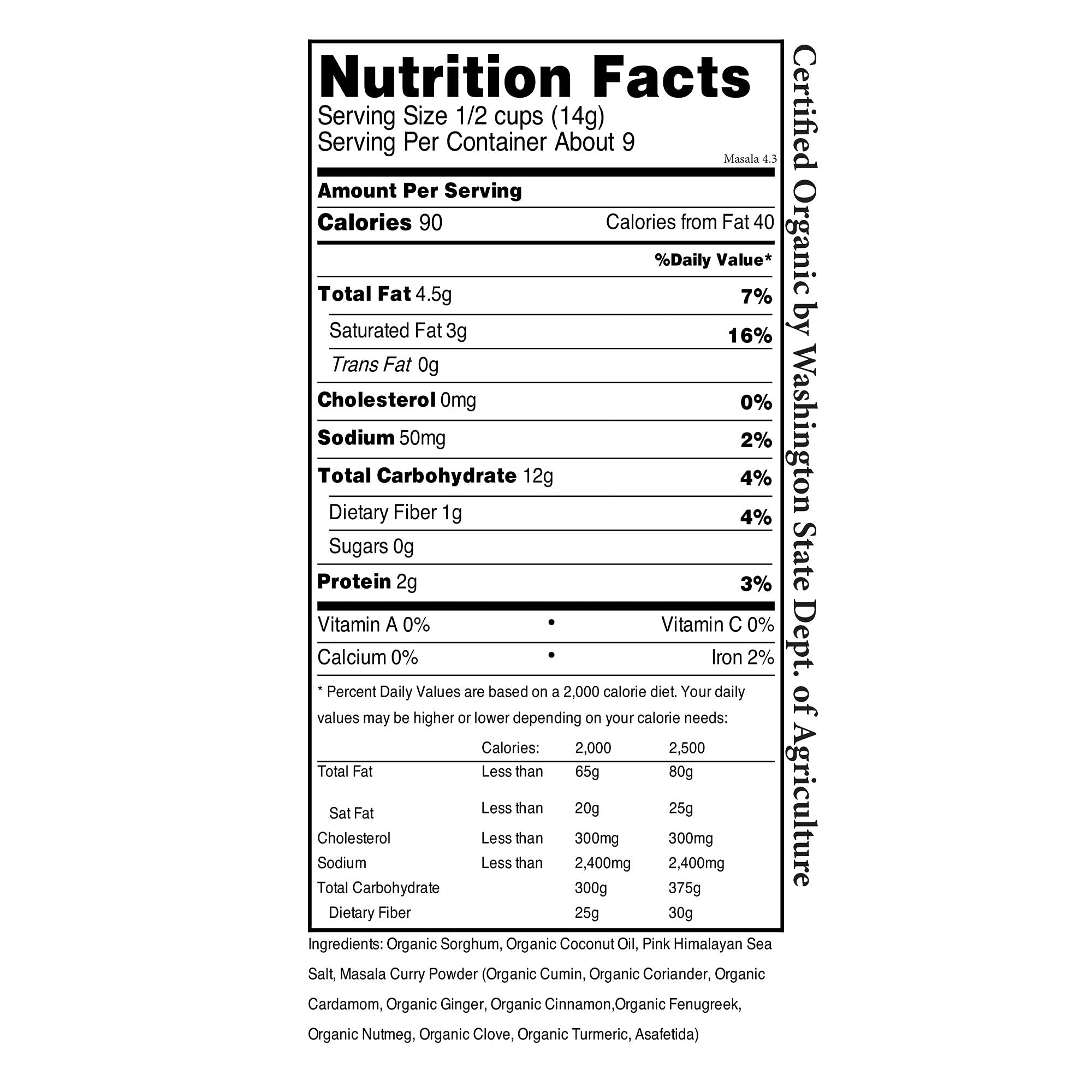 Nature Nate’s Organic Masala Popped Sorghum Snacks - Keto, Gluten-Free, Healthy Alternative to Popcorn, Non-GMO, Made in USA (4.3 oz) - Perfect for Movie Nights, Office Snacks & On-the-Go Munching